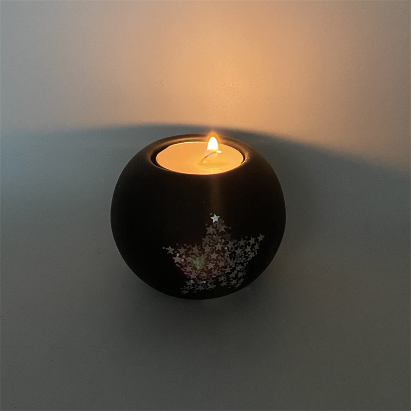 Frosted Glass Candle Holder