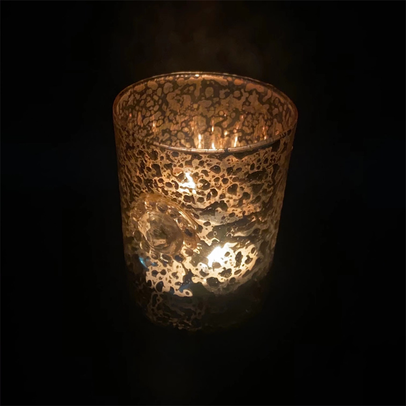 Colored Glass Candle Holders