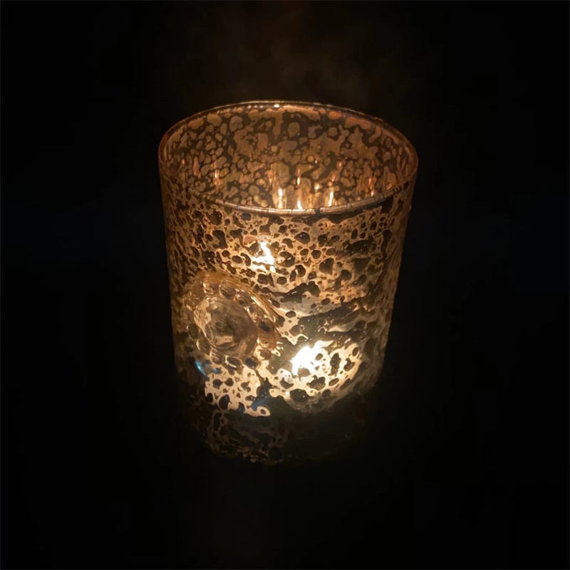 ရောင်စုံ Glass Candle Holders