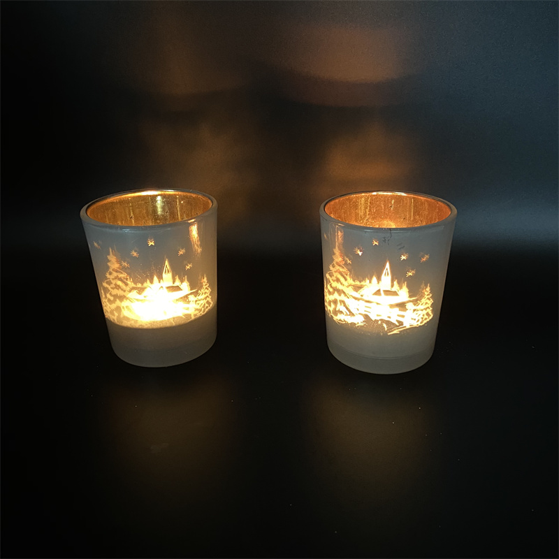 Osunwon Gilasi Irin Candle dimu Tabili Candlestick fun Igbeyawo Home Decoration