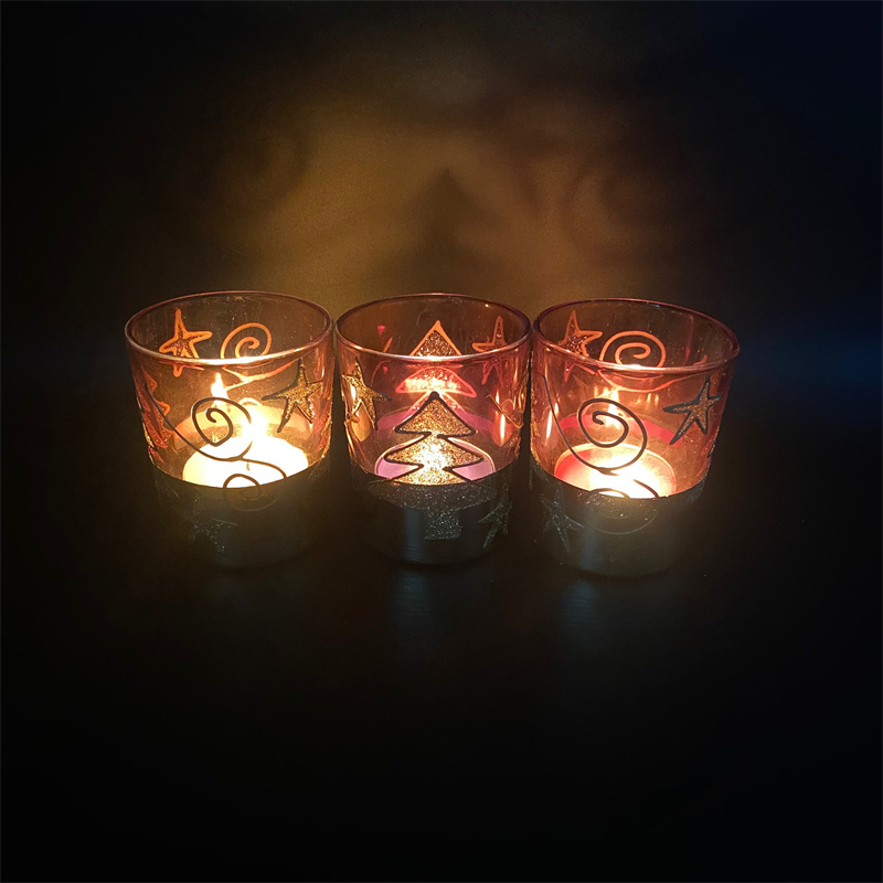 Portaespelmes de vidre decoratius