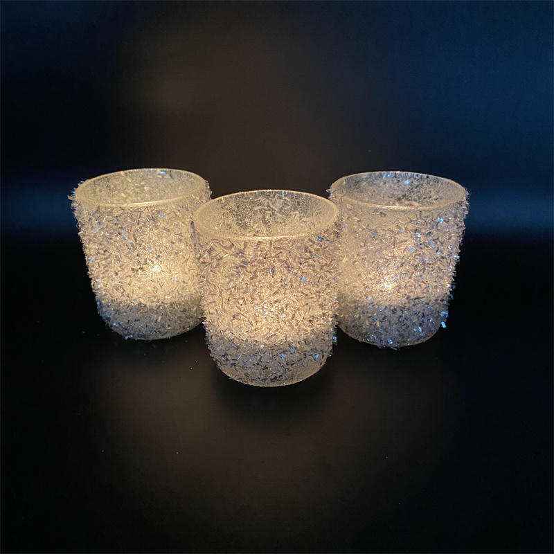 Vintage Glass Candle Holders