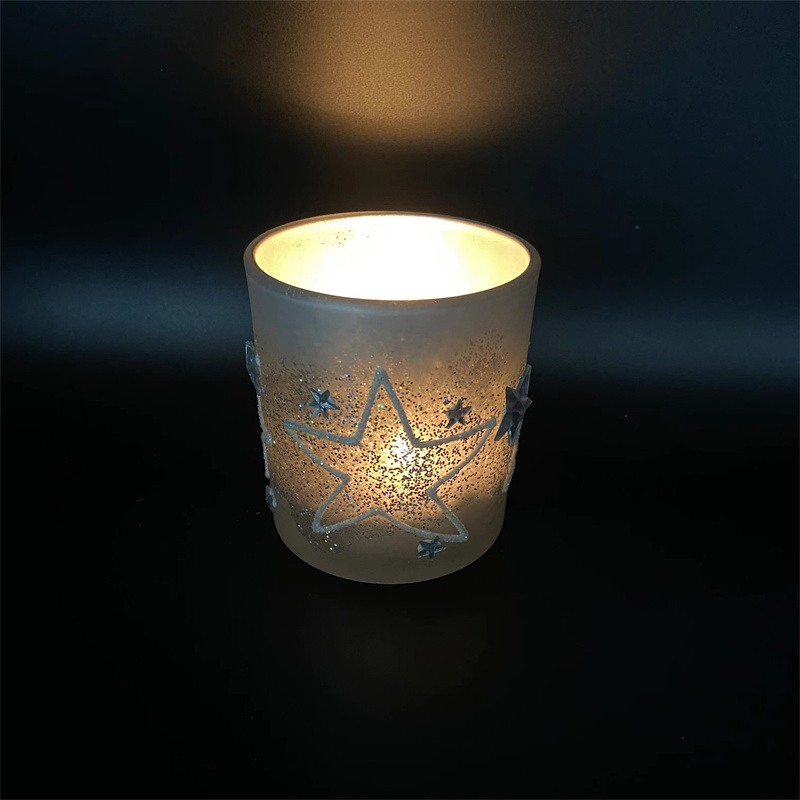 Round Glass Candle Holder