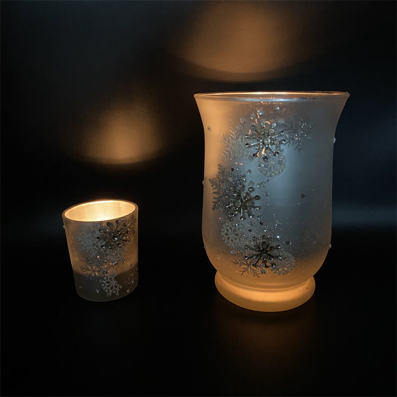 Glass Candle Holder Set