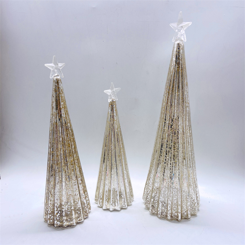 clear glass christmas tree