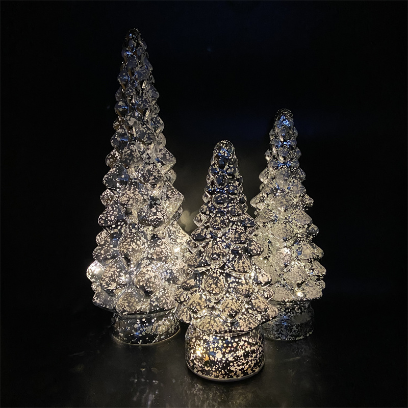 clear glass christmas tree