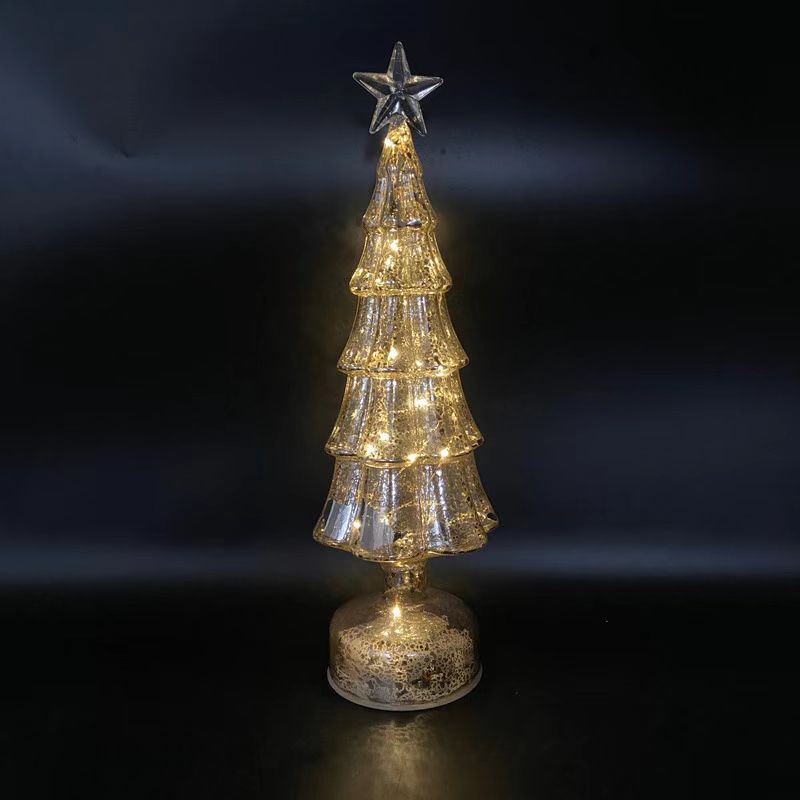 glass christmas tree