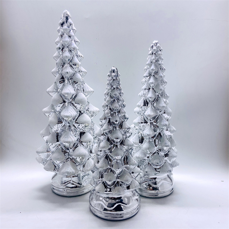 clear glass christmas tree