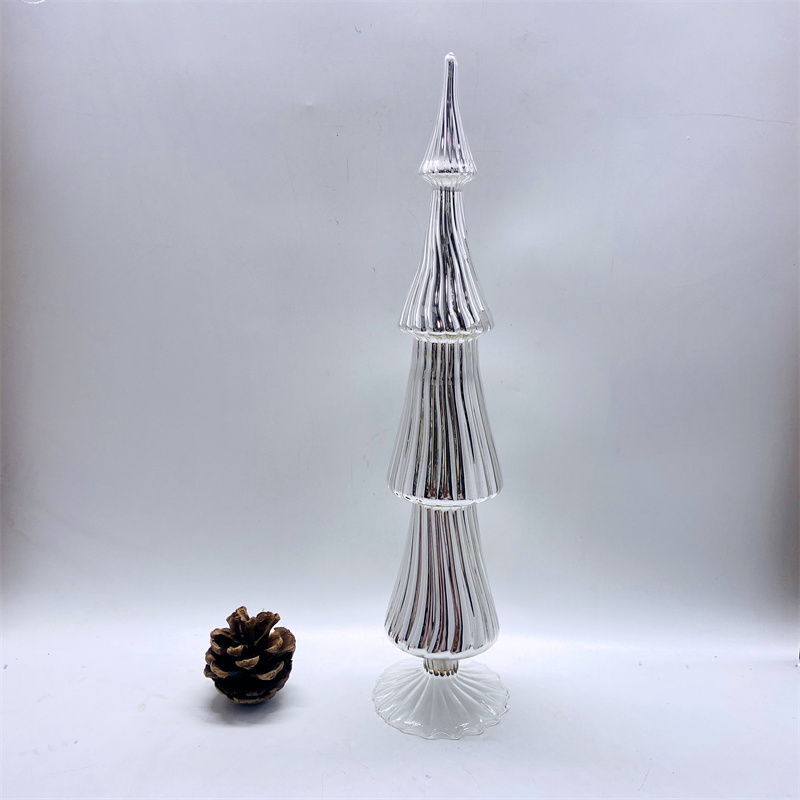 clear glass christmas tree