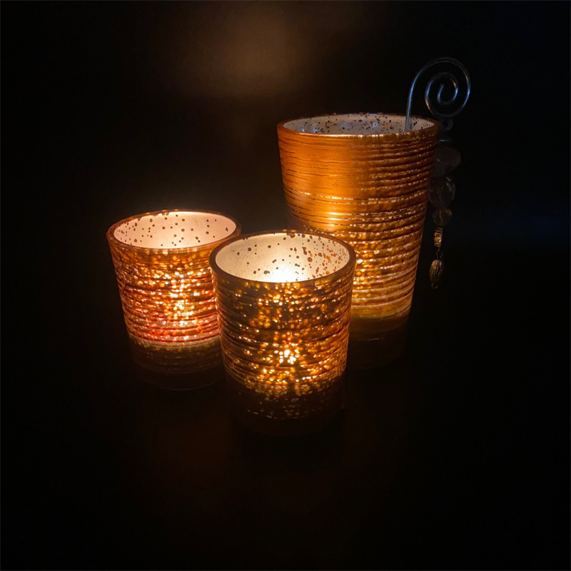 Runder Kerzenhalter aus Glas