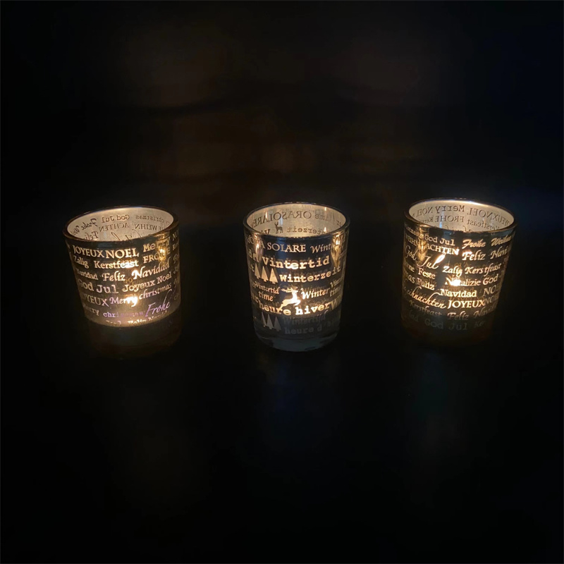 Glass Candle Holder Set