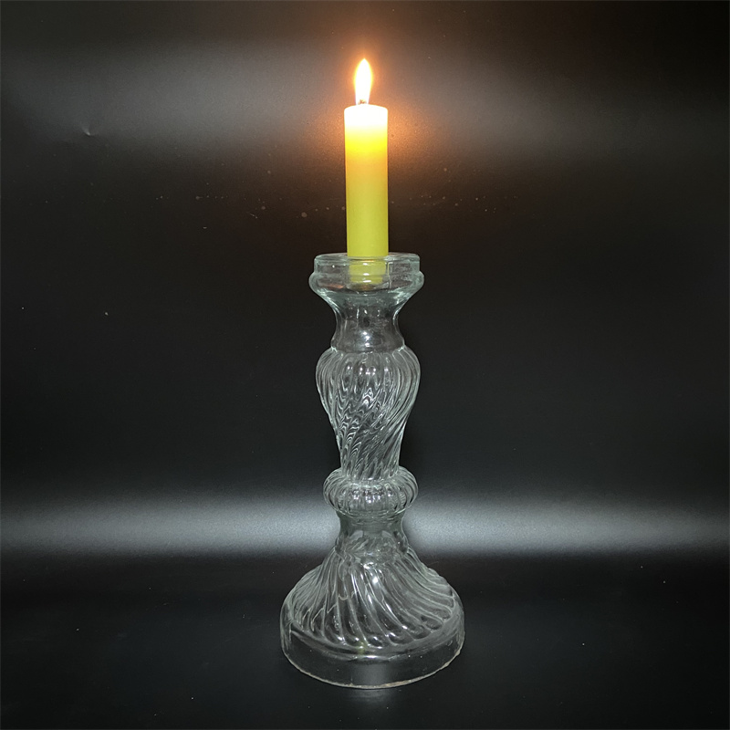 Glass Candle Holder Set