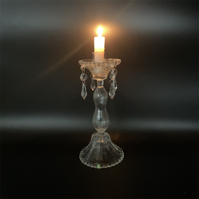 Glass Candle Holder Set