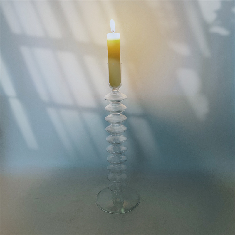 Glass Candle Holder Set