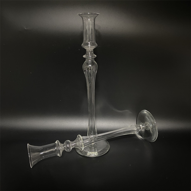 Glass Candle Holder Set