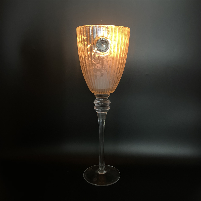 Round Glass Candle Holder