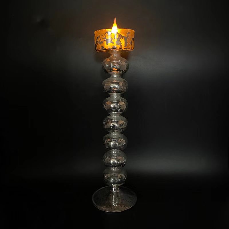 Vintage Glass Candle Holders