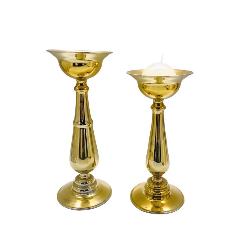 Colored Glass Candle Holders